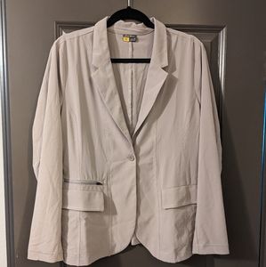 Eddie Bauer | Departure Blazer - Light Steel (Tan/Taupe) - Size 12